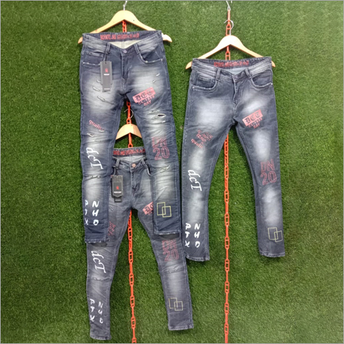 Mens Casual Printed Jeans Age Group: <16 Years