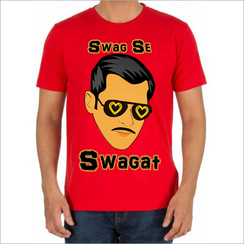 Available In Multi Color Mens Round Neck T Shirt