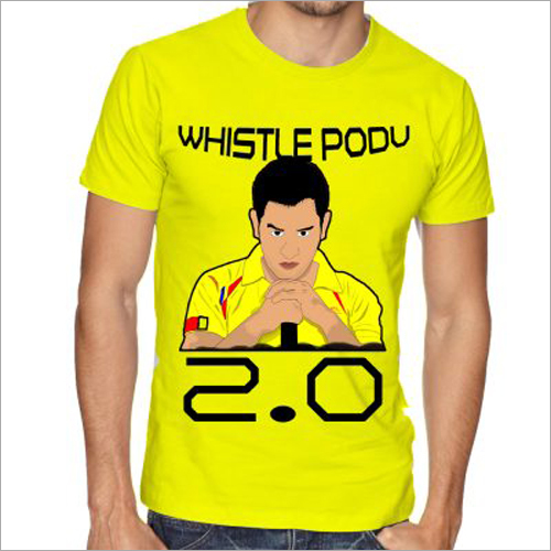 Available In Multicolor Dhoni Print T Shirt