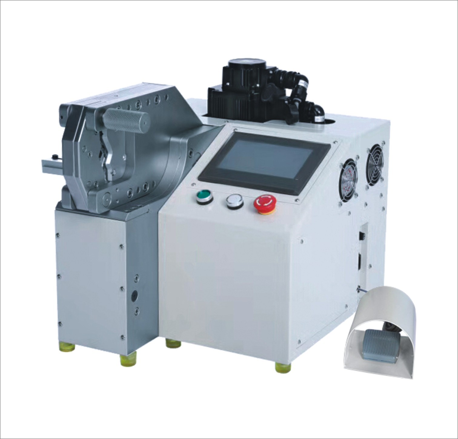 Large Square Servo Cable Crimping Machine For Big Electric Car Cable