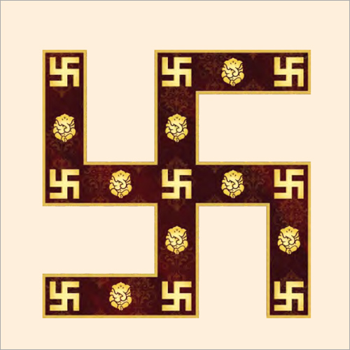 Electrical Designer Swastik Wall Frame Lamp Size: 460mmx460mm