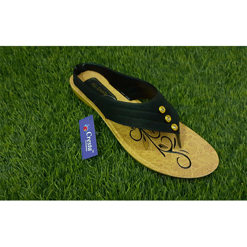 Ladies Fancy Slipper - PU Upper Material, Flip Flop Style with Bead Closure | Ideal for Girls in All Seasons