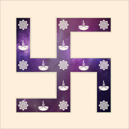 Living Room Decor Swastik Wall Frame Lamp Power Source: Electric