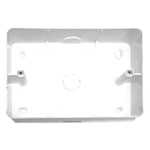 Pressfit Electrical Switch Socket Mounting Boxes - Durable Polyvinyl Chloride, Various Sizes Available, Sleek White Design, Easy Cable Entry Knockouts