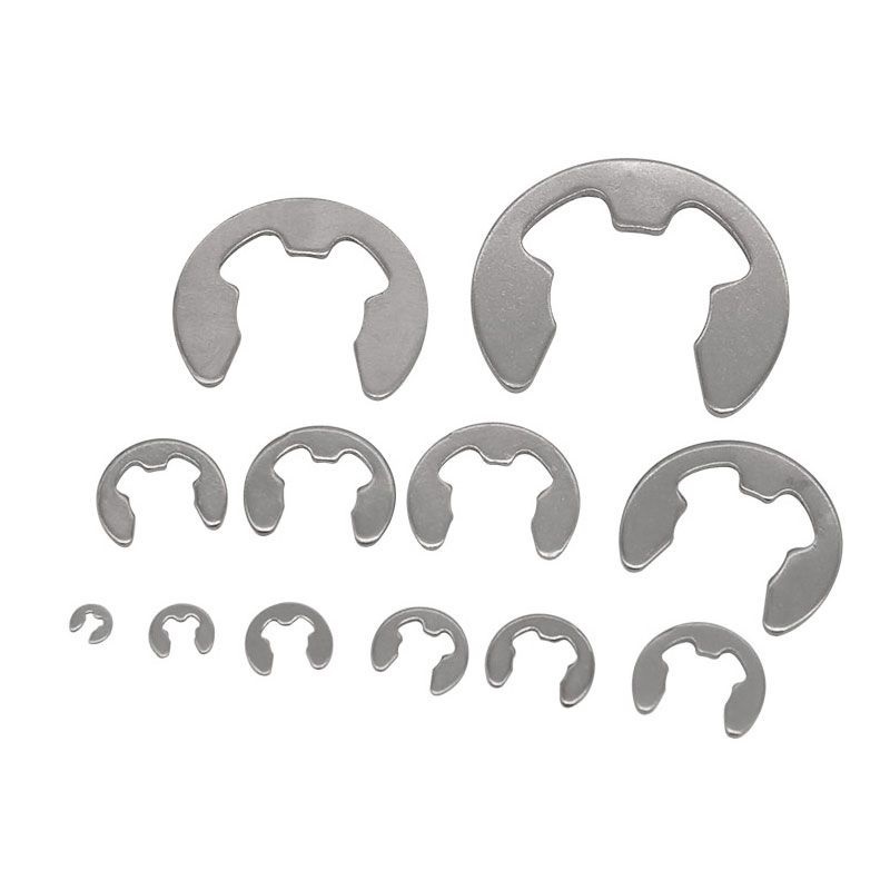 E Type Circlip Din 6799 - Stainless Steel, Available In Different Sizes | E Shape For Radially Fitted Applications, Durable Retaining Ring