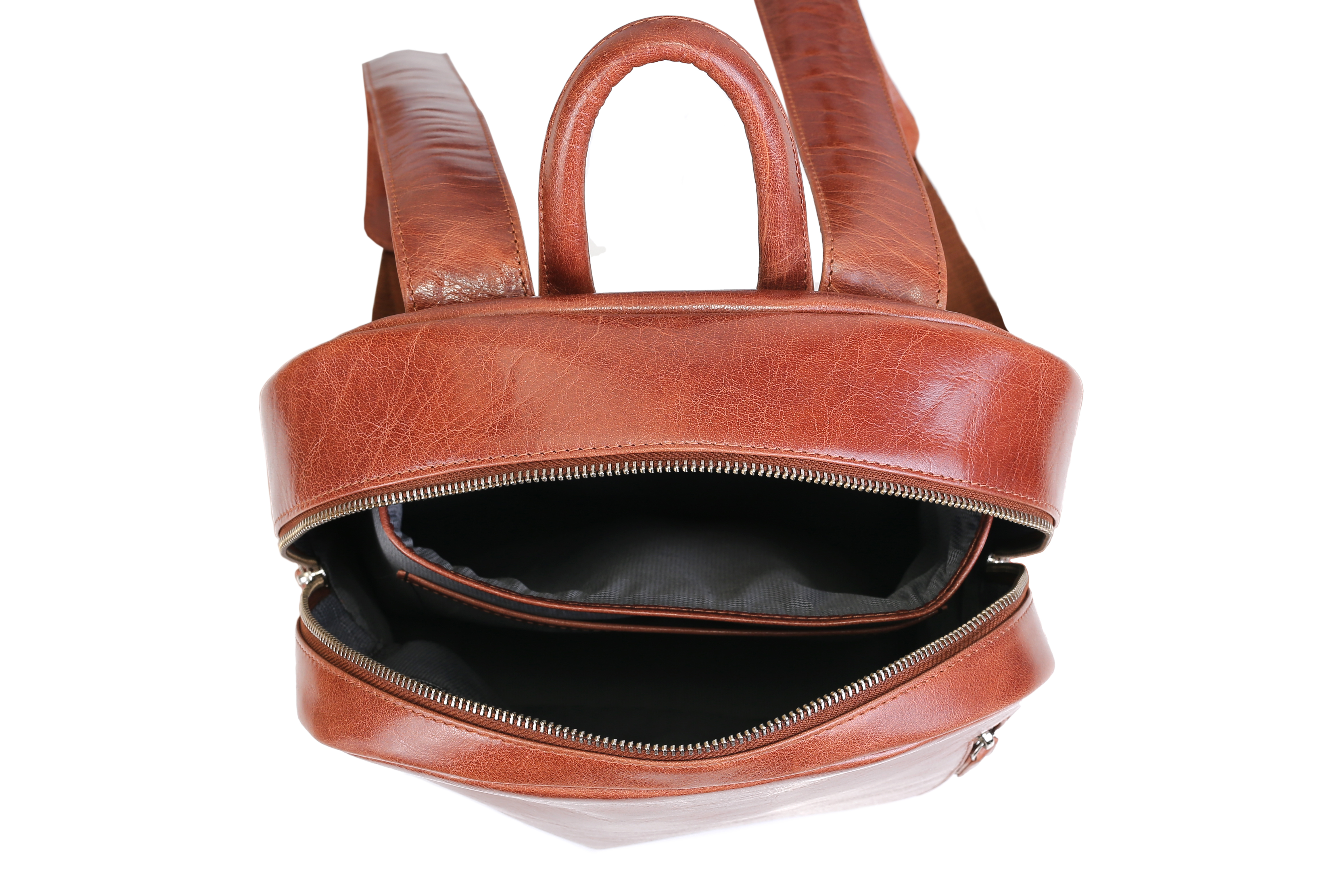 Leather Bag Pack - Genuine Leather, 16x12x5 Inches, Brown | Durable, Roomy Interior, Multiple Pockets, Comfortable Carry, Professional Look