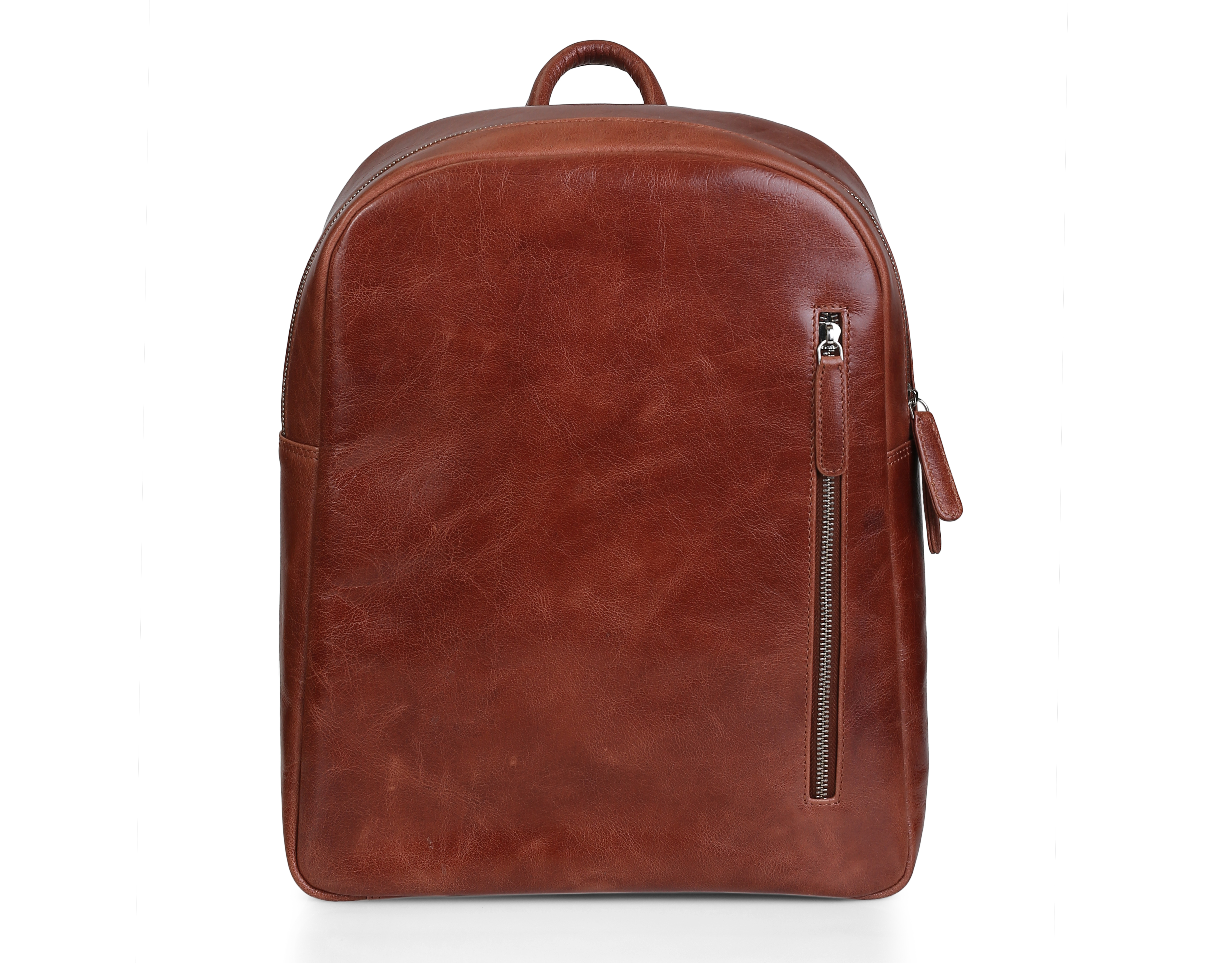 Leather Bag Pack - Genuine Leather, 16x12x5 Inches, Brown | Durable, Roomy Interior, Multiple Pockets, Comfortable Carry, Professional Look