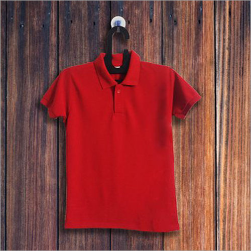 Available In Multicolour Mens Red Collar T Shirt