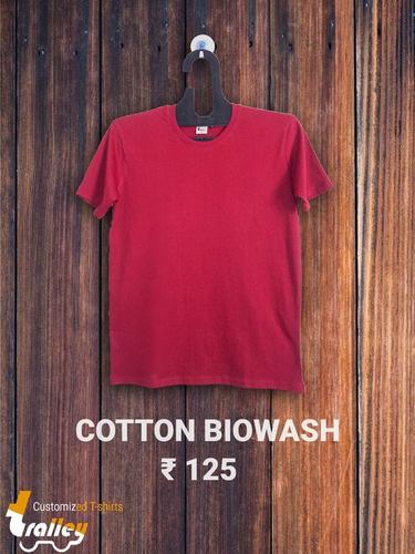 Cotton Round Neck T-Shirt - Cotton, Customized & Various Sizes, Multicolour | O-Neck, Short Sleeves, Plain Pattern, Skin-Friendly Design