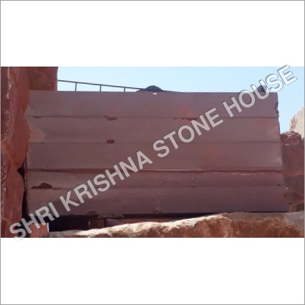 Agra Red Curve Stone - Multiple Thickness Options | Durable Sandstone with Smooth, Machine-Cut Finish, Acid and Weather Resistant