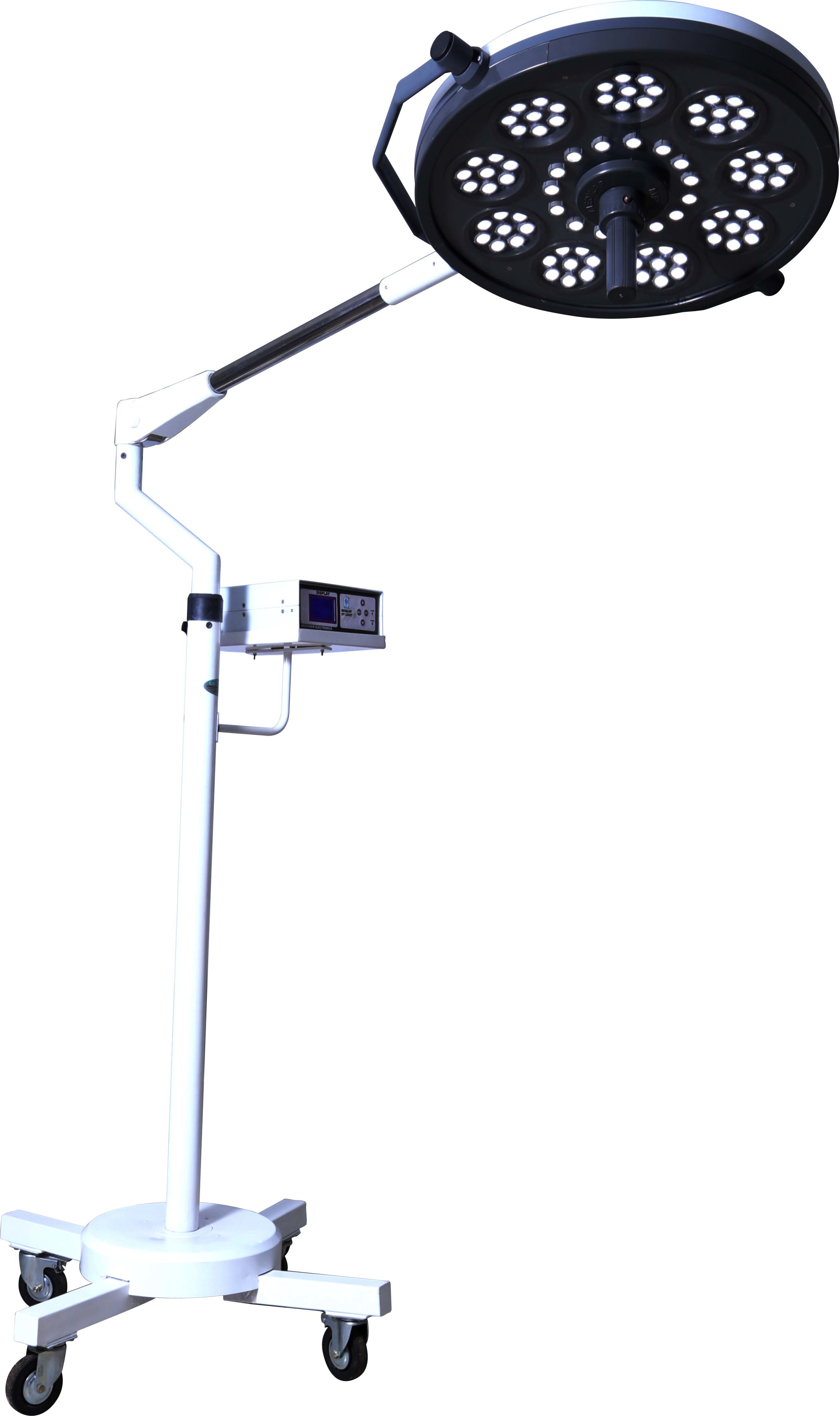 Double Dome Led Ot Light - Steel & Plastic, 600mm X 600mm, White Color | 220 Volt Input Voltage For Operation Theater Applications