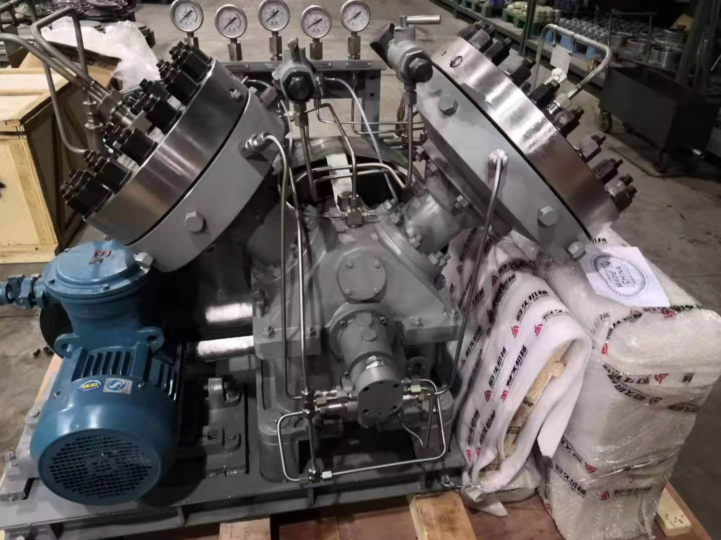 Oil-free 100% Purity Oxygen O2 Booster Gas Compressor