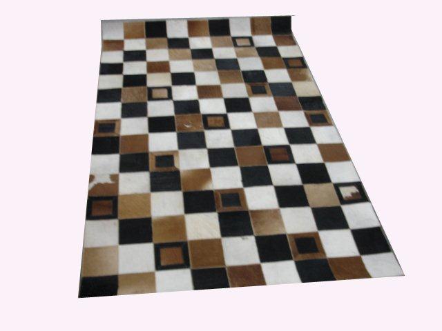 Available In Different Color Floor Leather Rugs