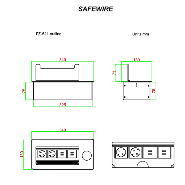 Safewire Fz-521wf-b