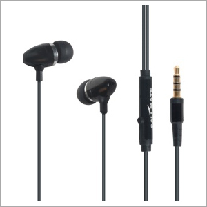 ब्लैक मोबाइल ईयरफ़ोन