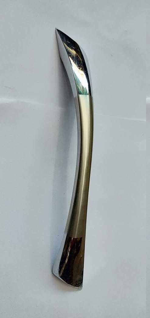 Door Handle - Iron With Stainless Steel Screen Netting, 8 Inch And Above, Steel Color, 750 Grams