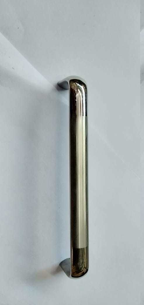 Door Handle - Iron With Stainless Steel Screen Netting, 8 Inch And Above, Steel Color, 750 Grams