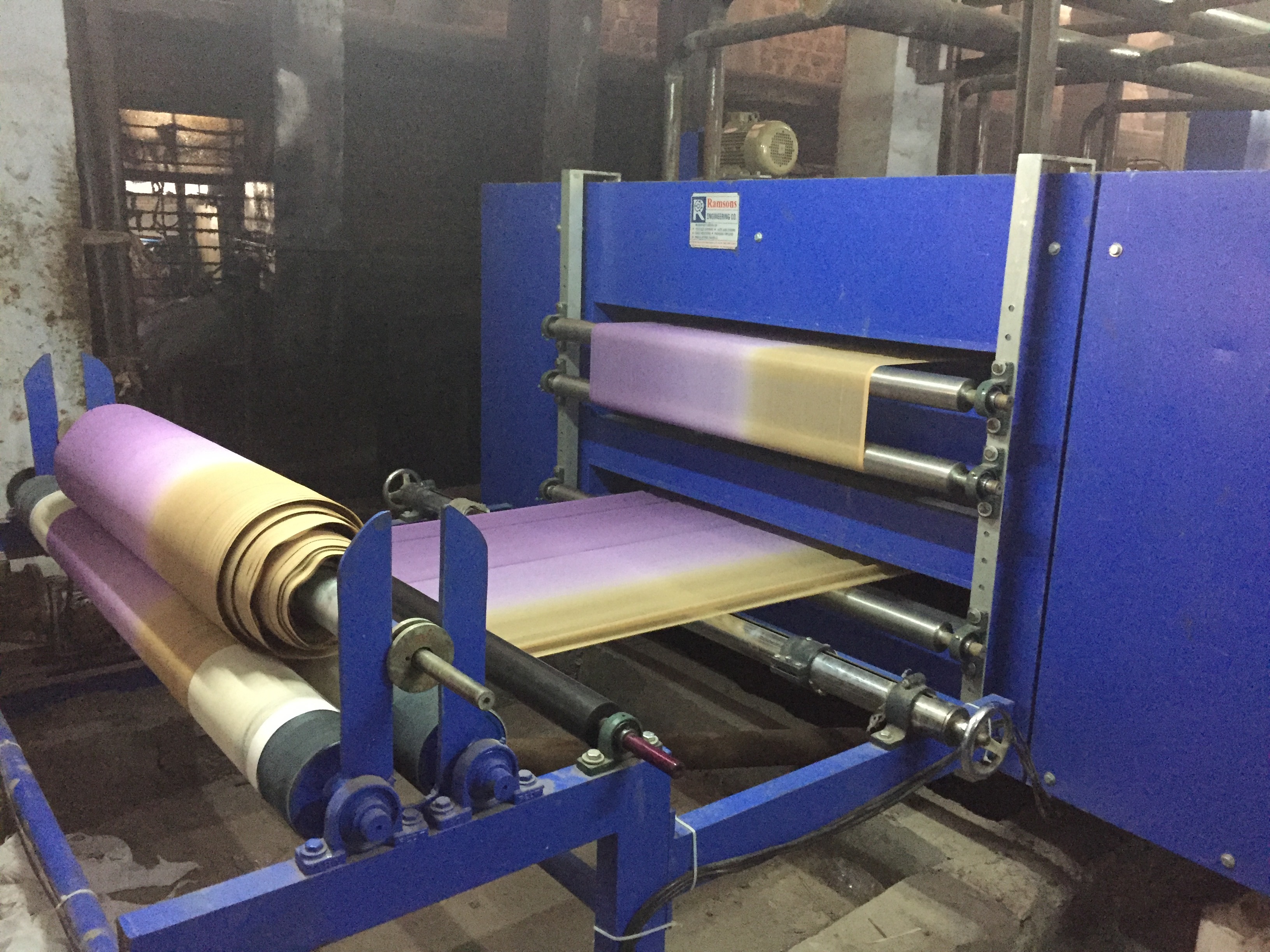 Padding Mangle Machine - Dimension (L*w*h): 40*12 Foot (Ft)