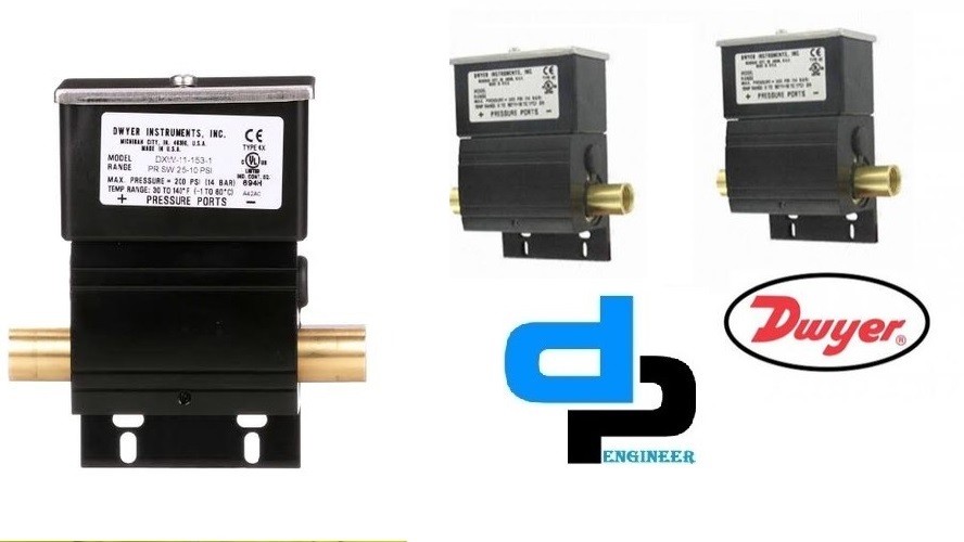 Dwyer Dxw-11-153-3 Differential Pressure Switch - 200 Psig Gas Measurement | Building Pressure Monitoring Device