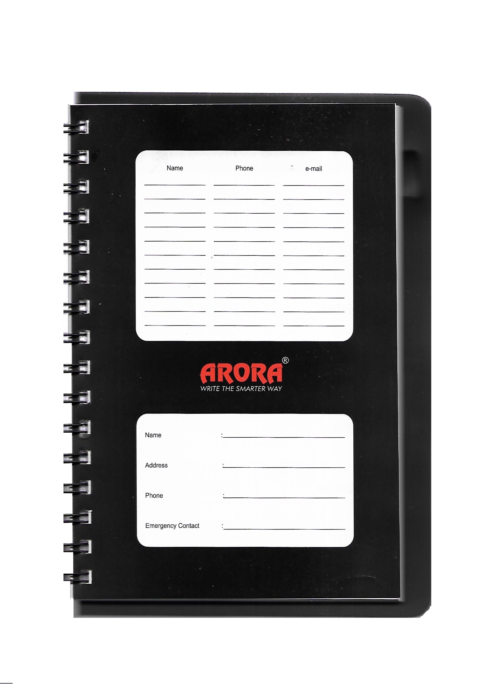Chief Size Single Subject Wiro Notebook - Durable Polycover, 14 X 21.6 Cm | 160 Micro-perforated Pages, Rounded Corners, Pen Holder, Hi-bright Opacity Paper