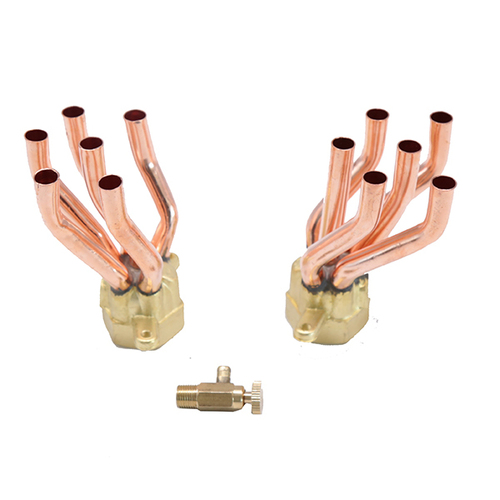 6 way flow distributor