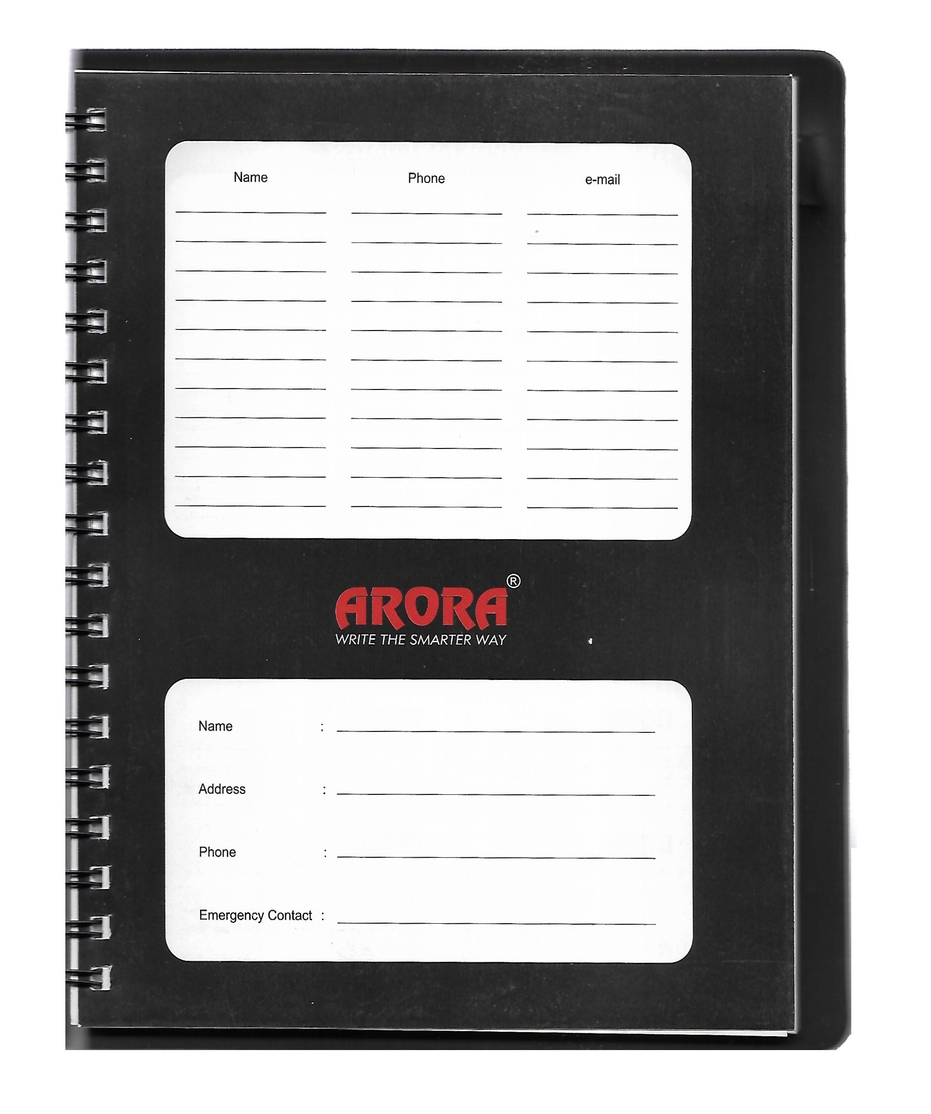 Nescafe Size Single Subject Wiro Notebook - 160 Pages, Durable Polycover With Rounded Corners, Micro-perforated Sheets, Pen Holder