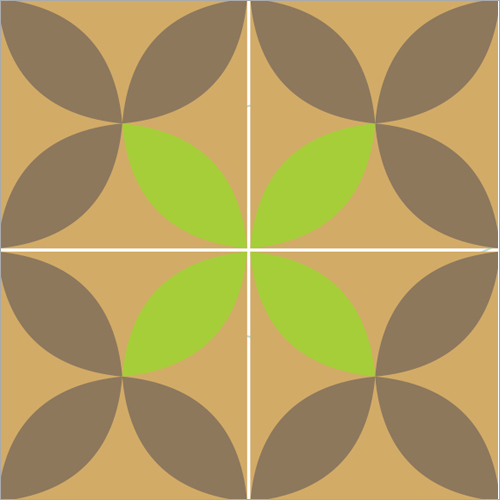 CCFT03-Livingroom Designer Floor Tiles - Square, Polished Finish, Available in Various Colors | Non-Slip, Designer Technique