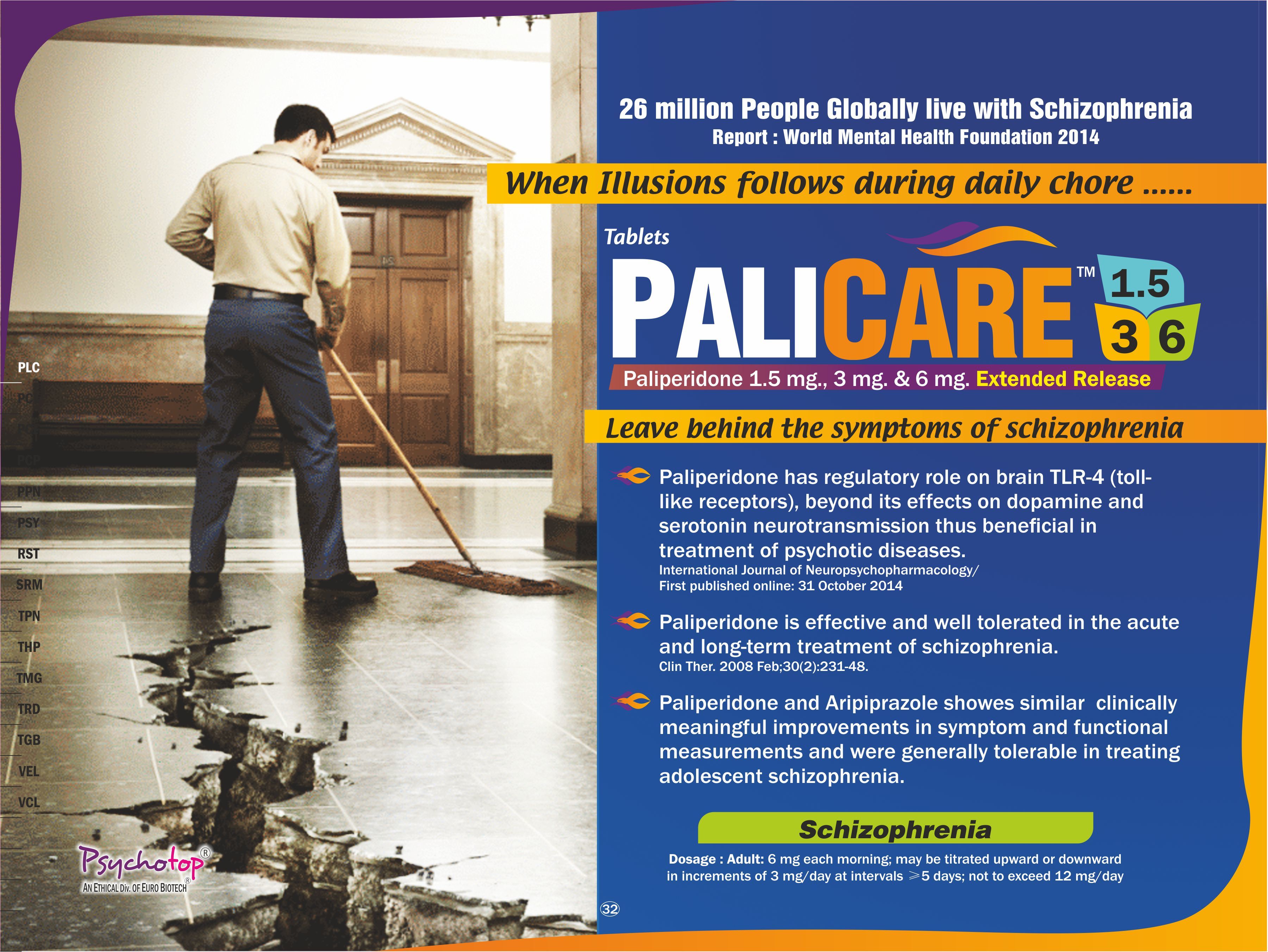 Paliperidone 1.5 Mg & 6 Mg Specific Drug