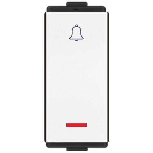 Pressfit Edge Modular 6 Amp. Electrical Switches - Plastic Material, Flexible Design, Elegant White Color, Screwless Installation, High Safety Levels