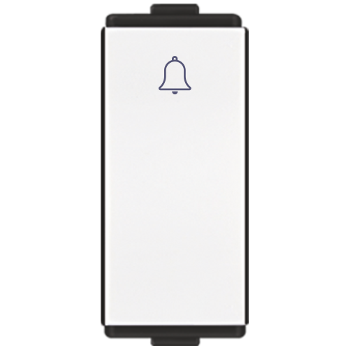 Pressfit Edge Modular 6 Amp. Electrical Switches - Plastic Material, Flexible Design, Elegant White Color, Screwless Installation, High Safety Levels