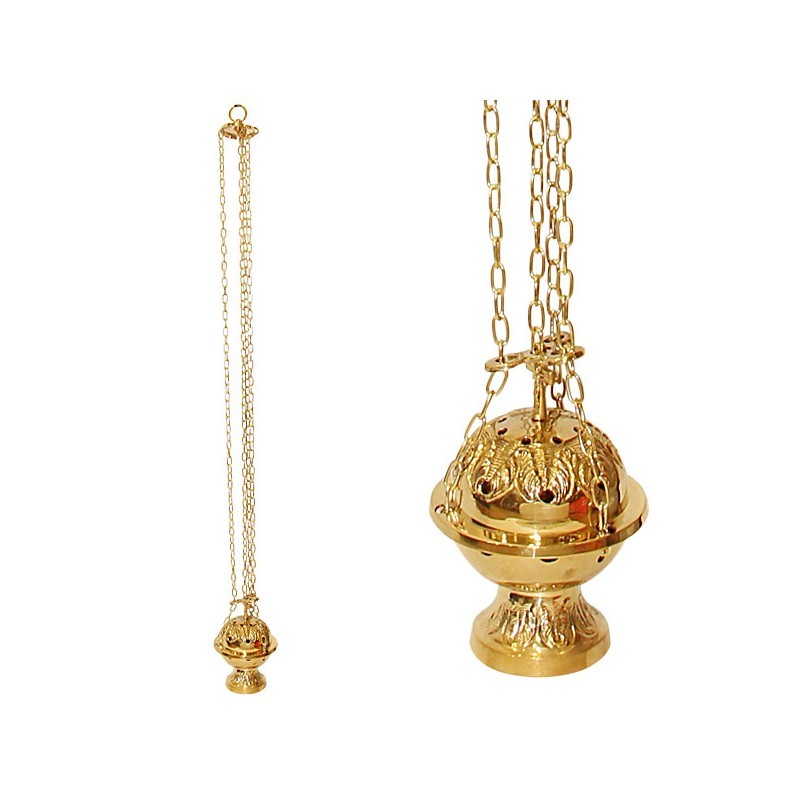 Brass Church Censer With Boat