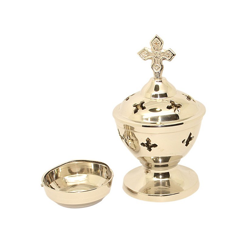 Brass Church Censer With Boat