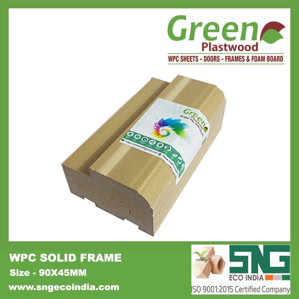 Wpc Door Frame - Color: Ivory & Brown