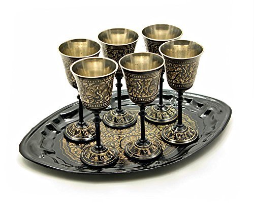 Brass Church Chalice With Paten