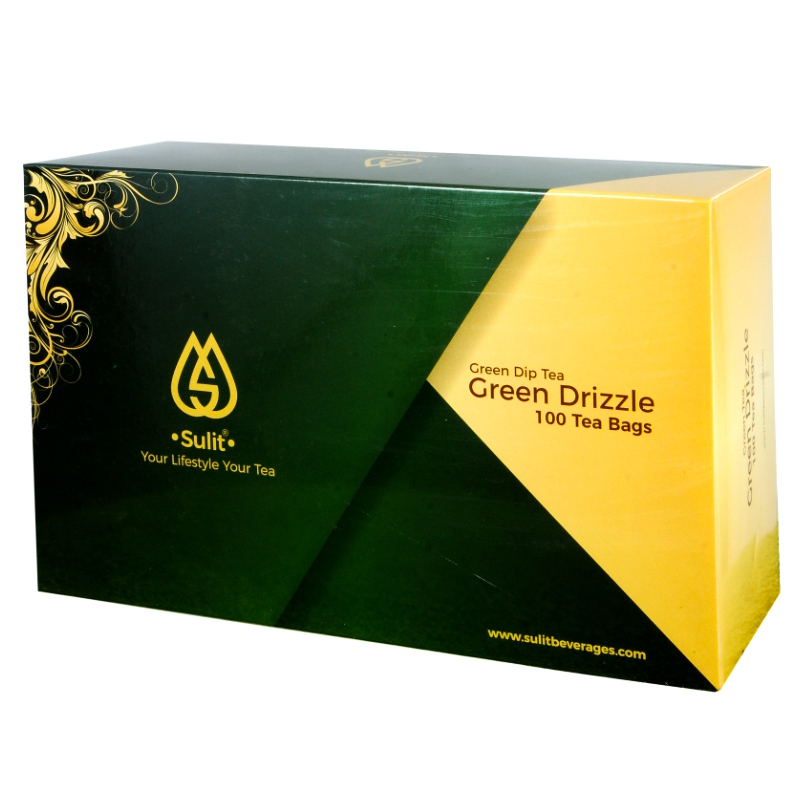 Green Drizzle - 150 G Premium Green Tea Dust In 100 Bags | Organic, Health Benefits, Antioxidants, Smooth Taste, No Sugar