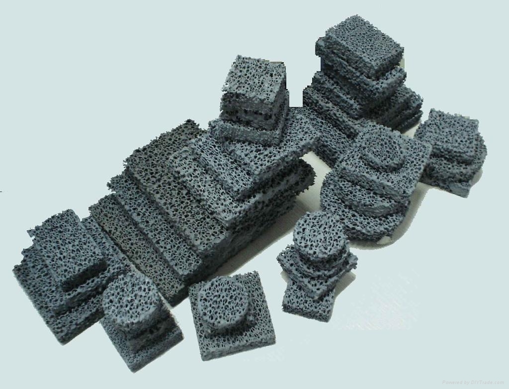 Silicon Carbide Ceramic Foam Filter - Round And Square Sizes, Exceptional Filtration Efficiency & Inclusions Reduction