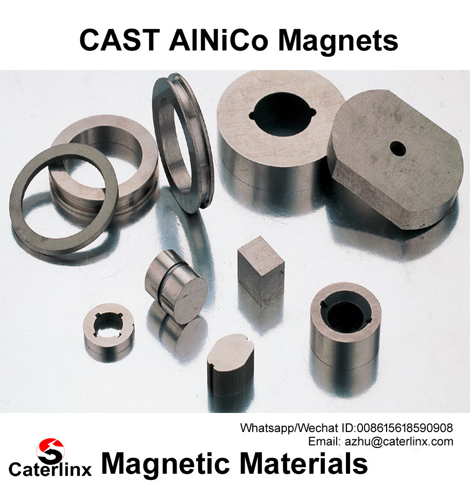 Alnico Magnets - Alnico Alloy High Working Temperature Up To 550°c Precision Ground Flat And Parallel Custom Cast And Sintered Options Available