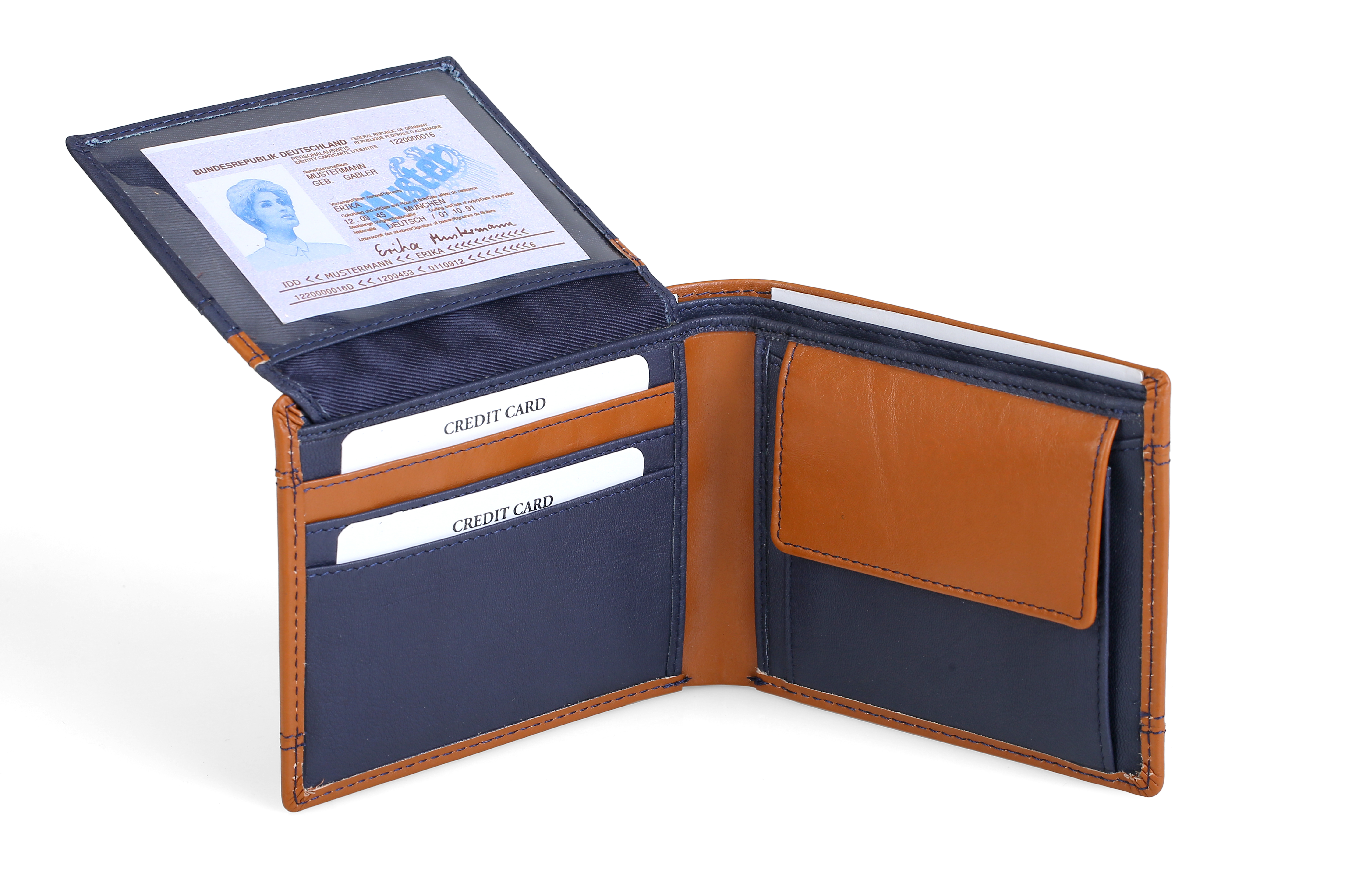 Men's Dual Colour Leather Wallet