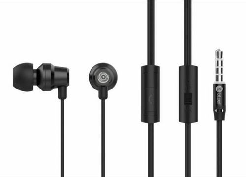 Bluei M7 Earplug - Metal, 1.2m Flat Cable, 10mm Drivers | Heavy Bass, Tangle-Free Design, Extra Earbuds Included