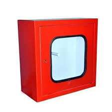 Hose Box - Steel, 18 x 18 x 12 Inches, Red - Single Door, Powder Coated, Wall Mount, Lightweight at 15 lbs