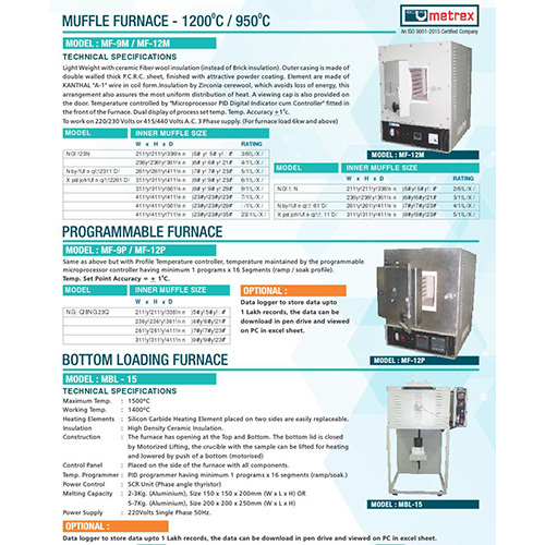 Programmable Muffle Furnace