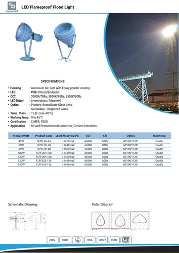 LED Flameproof Flood Light 45 TO 150 W