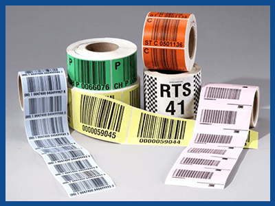 Pre-printed Labels - Cardboard Material, Custom Shapes Available, Multicolor Prints | Time-saving Adhesive Stickers For Effective Inventory Tracking