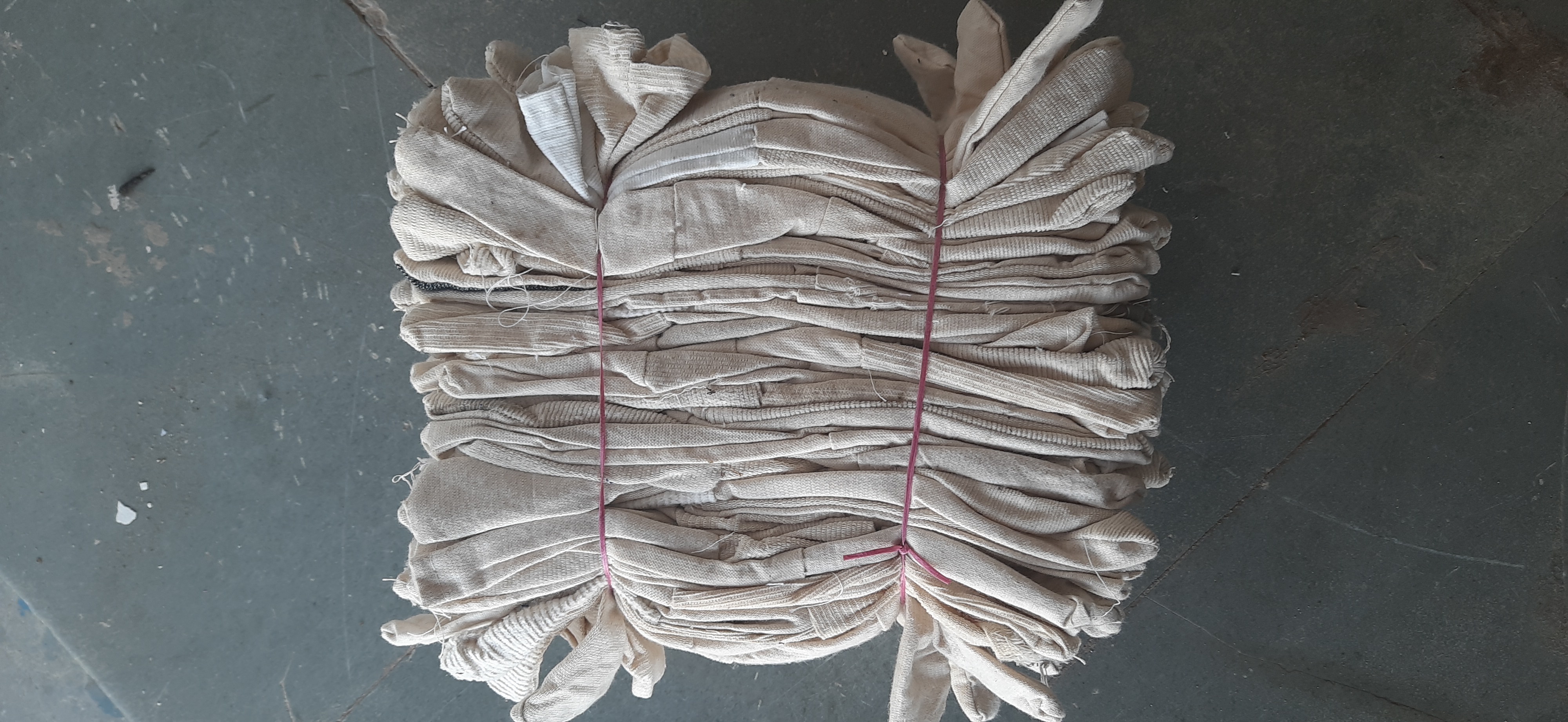 Grey Fabric Hand Gloves