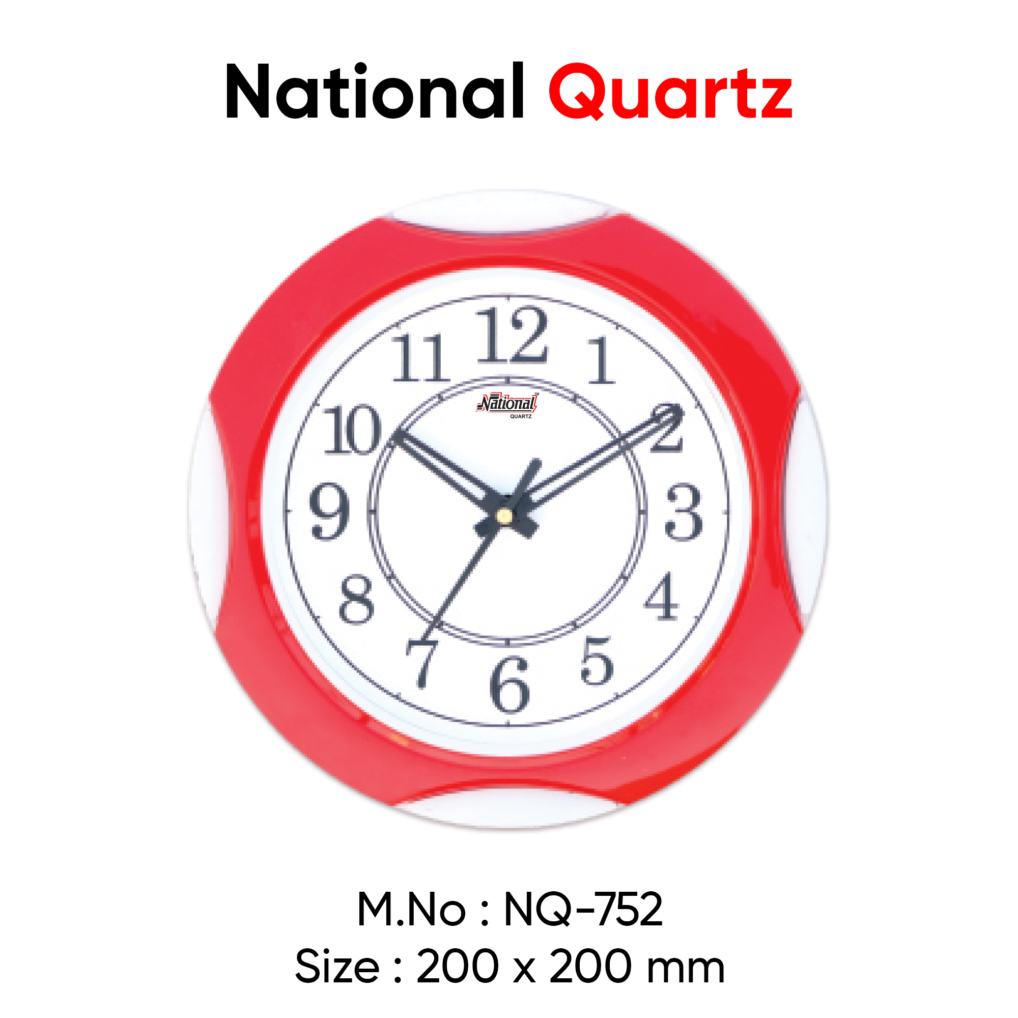 Fancy Round Wall Clock - Abs Plastic, Medium Size, Multi Color | Lightweight Design, Effective Wall Aesthetic, Standard Thickness