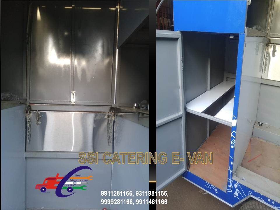 Tea Cart - Steel Material, Customizable Dimensions, Blue Color | Mobile, Durable, Compact, Easy Setup, Cost-effective, Attractive Design