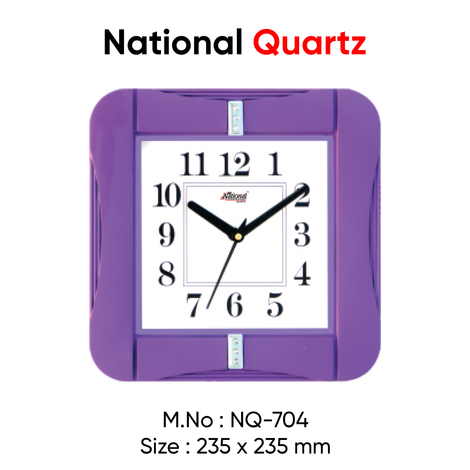 Plain Wall Clock - Abs Plastic, Small Size, Multiple Color Options | Lightweight, Highly Durable, Trendy Look, Precise Mechanism