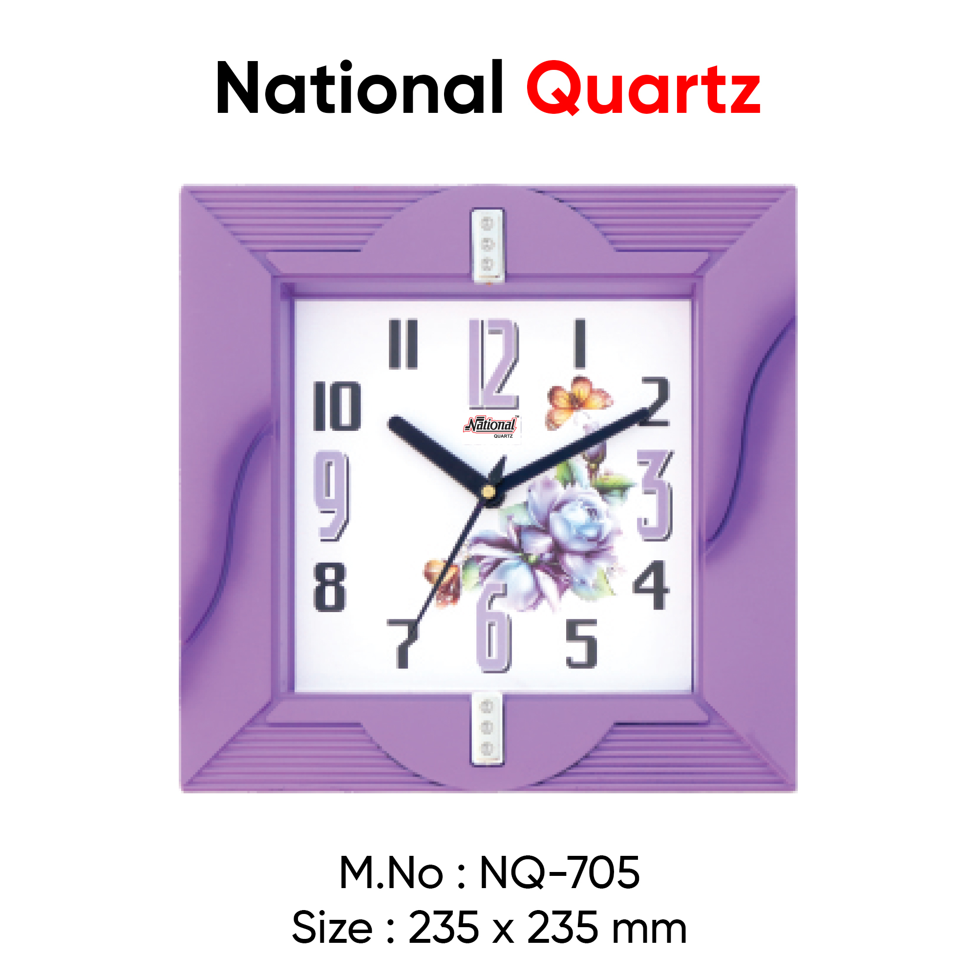Plain Wall Clock - Abs Plastic, Small Size, Multiple Color Options | Lightweight, Highly Durable, Trendy Look, Precise Mechanism