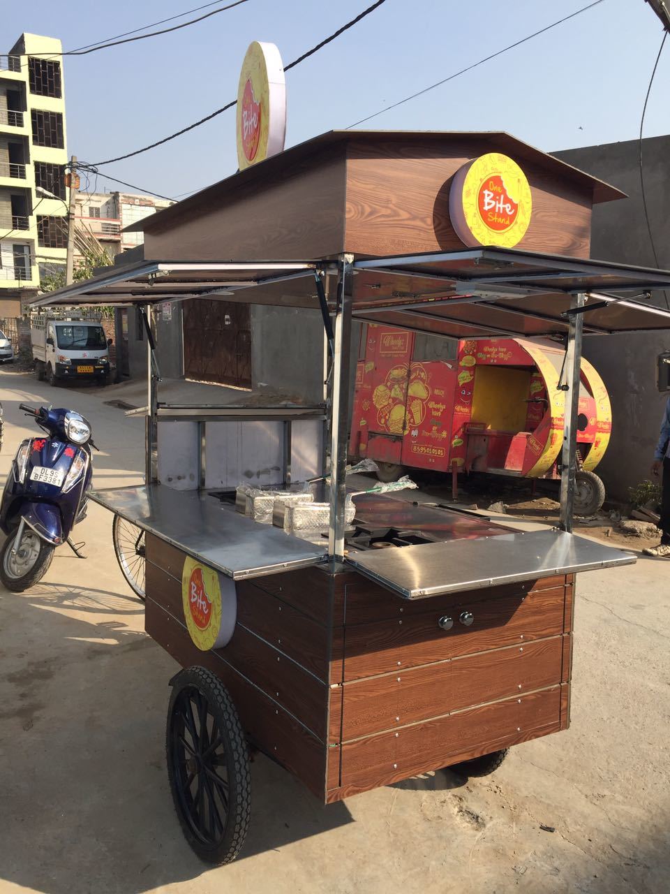 Bar-be-que On Tricycle