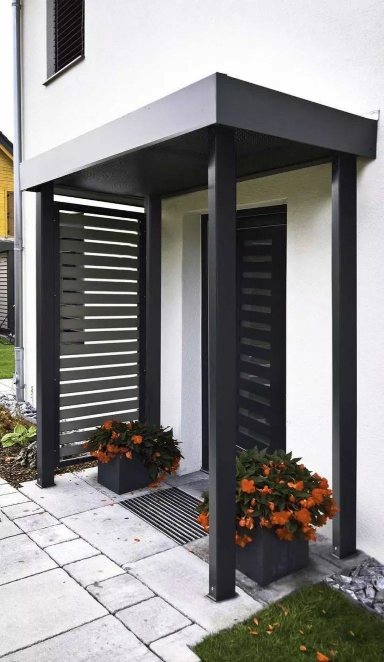 Casement Door With Aluminium Louvers Application: House